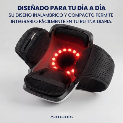 Masajeador térmico e infrarrojo de rodilla