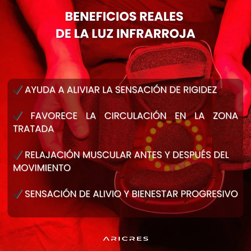 Masajeador térmico e infrarrojo de rodilla