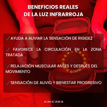 Masajeador térmico e infrarrojo de rodilla