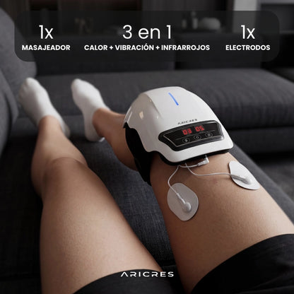 Masajeador térmico e infrarrojo de rodilla