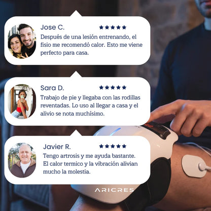 Masajeador térmico e infrarrojo de rodilla