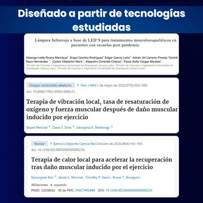 Masajeador térmico e infrarrojo de rodilla